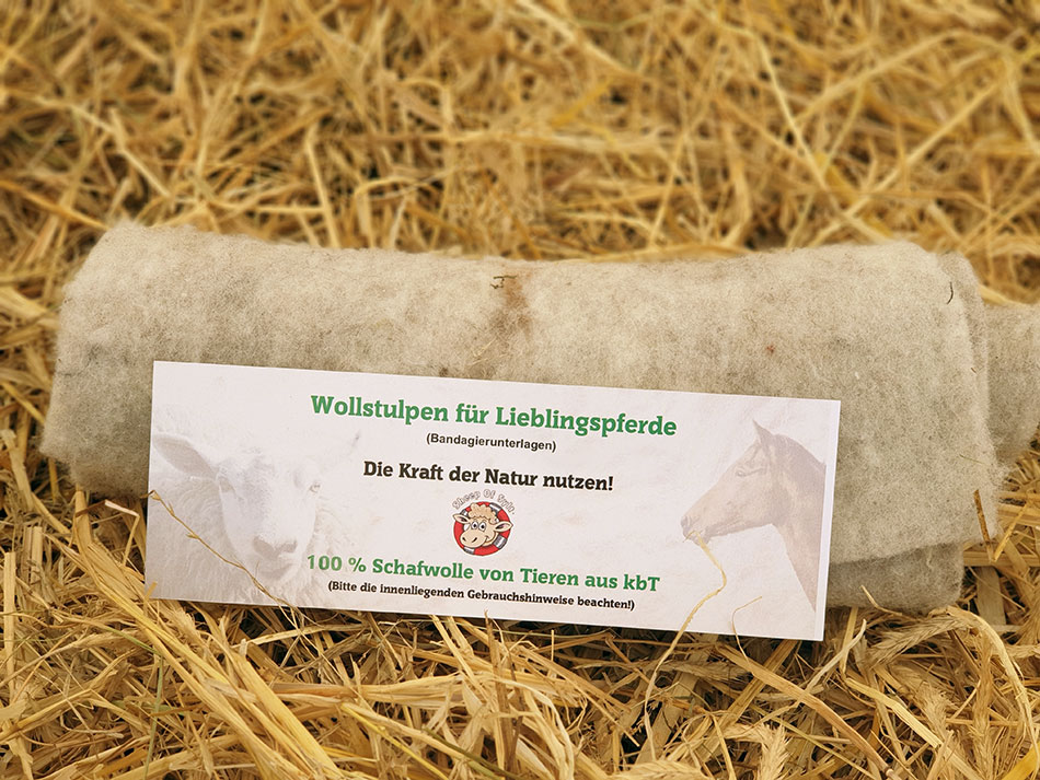 Wollstulpen für Pferde ( Sheep of Sylt )